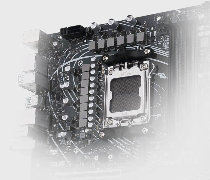 La carte mère PRIME X670-P-CSM est dotée de connecteurs ProCool. 